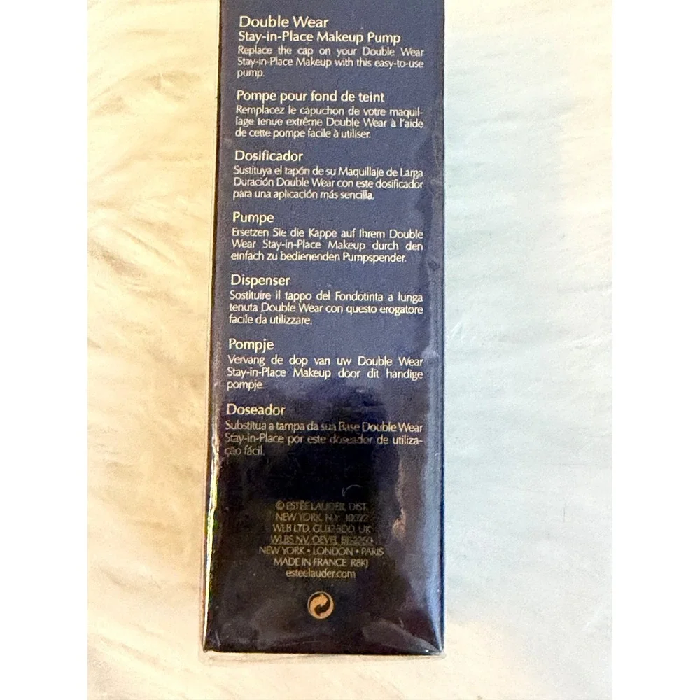 Estee Lauder Double Wear Stay-in-Place Makeup Pump Gold Foundation Dispenser NEW